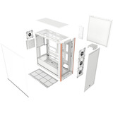 Thermaltake S370 WS , Tower-Gehäuse weiß, Tempered Glass