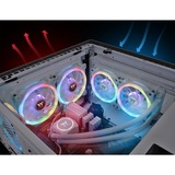 Thermaltake SWAFAN 12 RGB Radiator Fan TT Premium Edition White (3-Fan Pack), Gehäuselüfter weiß, 3er Pack, inkl. Controller, 120 mm