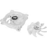 Thermaltake SWAFAN 12 RGB Radiator Fan TT Premium Edition White (3-Fan Pack), Gehäuselüfter weiß, 3er Pack, inkl. Controller, 120 mm