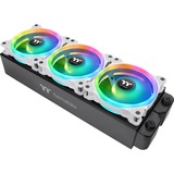 Thermaltake SWAFAN 12 RGB Radiator Fan TT Premium Edition White (3-Fan Pack), Gehäuselüfter weiß, 3er Pack, inkl. Controller, 120 mm