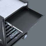 Wera 9705 Tool Rebel Werkstattwagen Stainless 1, mit Bestückung, Werkzeugwagen schwarz/silber, 177-teilig, im exklusiven Tool Rebel Design