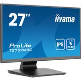 iiyama ProLite T2752MSC-B1AG, LED-Monitor 68.6 cm (27 Zoll), schwarz (matt), FullHD, IPS, HDMI, DP, USB-Hub, 100Hz Panel