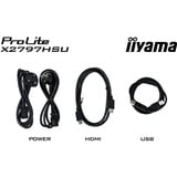 iiyama ProLite X2797HSU-B1, LED-Monitor 68.6 cm (27 Zoll), schwarz (matt), FullHD, IPS, HDMI, DP, USB-Hub, Lautsprecher, 120Hz Panel