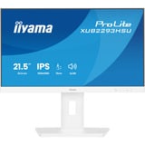 iiyama Prolite XUB2293HSU-W7, LED-Monitor 54.5 cm (21.5 Zoll), weiß (matt), FullHD, IPS, Adaptive-Sync, Einstellbarer Standfuß, 100Hz Panel