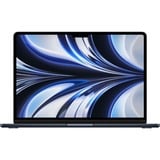 Apple MacBook Air 34,5 cm (13,6") 2022, Notebook schwarz, M2, 8-Core GPU, macOS Monterey, Deutsch, 256 GB SSD