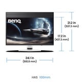 BenQ MOBIUZ EX271QZ, Gaming-Monitor 67.3 cm (26.5 Zoll), QHD, OLED, HDMI, DisplayPort, USB-C, Freesync Premium Pro, 500Hz Panel