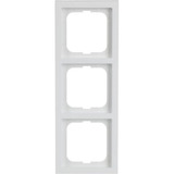 Busch-Jaeger Rahmen dreifach future linear, Plattform 63, Unterputzmontage, Kunststoff, glänzend weiß (glänzend), Retail