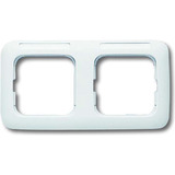 Busch-Jaeger Rahmen zwei-fach mit waagerechtem Sichtfenster weiß, Retail