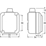 Busch-Jaeger Steckdose 2300 EWSI blau, Retail