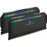 Corsair DIMM 32 GB DDR5-5200 (2x 16 GB) Dual-Kit, Arbeitsspeicher schwarz, CMT32GX5M2B5200C40, Dominator Platinum RGB, INTEL XMP