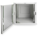 Digitus Netzwerkschrank Dynamic Basic Serie - 600x600 mm (BxT), IT-Schrank grau, 12 Höheneinheiten