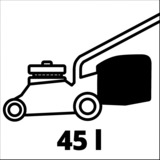 Einhell Akku-Rasenmäher RASARRO 36/38, 36Volt (2x18V) rot/schwarz, 2x Li-Ionen Akku 4,0Ah
