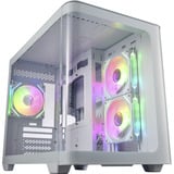 FSP S380, Tower-Gehäuse weiß, Tempered Glass x 2