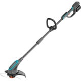 GARDENA Akku-Rasentrimmer PowerTrim 30/18V P4A grau/türkis, Li-Ion Akku 4Ah, POWER FOR ALL ALLIANCE