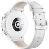 Huawei Watch GT 3 Pro Ceramic, Smartwatch weiß/silber, 43mm; Armband: Weißes Lederarmband