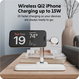  HyperJuice Next Qi2 4-in-1 Magnetische Ladestation weiß/silber