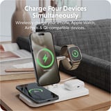 Hyper HyperJuice Next Qi2 4-in-1 Magnetische Ladestation weiß/silber