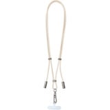 Intenso Handykette und Lade-/Datenkabel Cell Phone Charging Lanyard beige, 1,65 Meter, USB-C, PD3.0 / QC4.0, Nylon