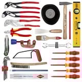 KNIPEX Werkzeugkoffer "BIG Basic Move" Sanitär, 31-teilig, Werkzeug-Set schwarz, mit Werkzeug-Sortiment für Installateure
