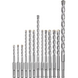 KWB Hammerbohrer-Satz SDS-plus, 12-teilig rot, Ø 5-14mm, Transportkoffer