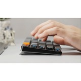 Keychron K7, Gaming-Tastatur schwarz/grau, DE-Layout, Keychron Low Profile Optical Blue, Hot-Swap, Aluminiumrahmen, RGB
