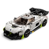 LEGO 76900 Speed Champions Koenigsegg Jesko, Konstruktionsspielzeug weiß/schwarz, Modellauto zum selber Bauen