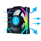 Lian Li UNI FAN SL120 LCD Wireless, Gehäuselüfter schwarz, 124.5 mm