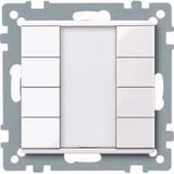 Merten Taster vierfach plus aktivweiß glänzend mit integriertem Busankoppler Typ 617425 weiß (glänzend), Retail