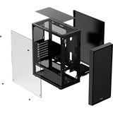 Ocypus Gamma C50 , Tower-Gehäuse schwarz, Tempered Glass