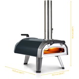 Ooni Karu 12G, Pizzaofen schwarz/edelstahl, Multi-Brennstoff