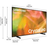 SAMSUNG GU-50AU8079, LED-Fernseher 125 cm(50 Zoll), schwarz, UltraHD/4K, HD+, SmartTV