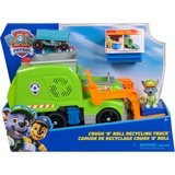Spin Master Paw Patrol - Extragroßer Recycling-Truck mit Rocky Spielfigur und Verwandlungsfunktion, Spielfahrzeug 