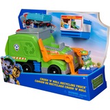 Spin Master Paw Patrol - Extragroßer Recycling-Truck mit Rocky Spielfigur und Verwandlungsfunktion, Spielfahrzeug 