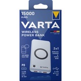 Varta Wireless Power Bank 15.000, Powerbank weiß, 15.000 mAh