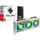 ASRock Radeon RX 9070 XT Steel Legend Dark 16GB, Grafikkarte RDNA4, GDDR6, 3x DisplayPort, 1x HDMI 2.1