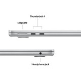 Apple MacBook Air 34,5 cm (13,6") 2025 CTO, Notebook silber, 24 GB, 512 GB (512 GB SSD), M4, MacOS, Deutsch