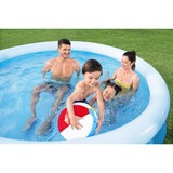 Bestway Fast Set Aufstellpool-Set, Ø 305cm x 66cm, Schwimmbad blau/weiß, mit Filterpumpe