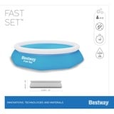 Bestway Fast Set Aufstellpool-Set, Ø 305cm x 66cm, Schwimmbad blau/weiß, mit Filterpumpe