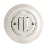 Busch-Jaeger Doppeltaster Einsatz Porzellan weiß, Retail