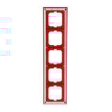 Busch-Jaeger Rahmen fünffach rot, Retail