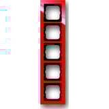 Busch-Jaeger Rahmen fünffach rot, Retail