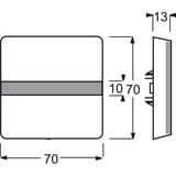 Busch-Jaeger Wippe einteilige Ausführung ohne Aufdruck für Schalter und Taster Retail