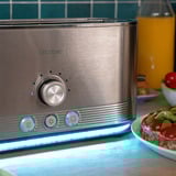 Cecotec Langschlitz-Toaster Shine&Toast Extra Double edelstahl, 1.400 Watt, für 4 Scheiben Toast