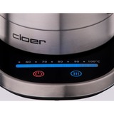 Cloer Touch Wasserkocher 4459 edelstahl (gebürstet)/schwarz, 1,7 Liter