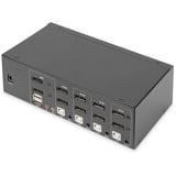 Digitus KVM-Switch DisplayPort 4x 1  schwarz, Dual Display