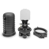 Digitus LWL-Dome Muffe, für 48 Fasern, Gehäuse schwarz