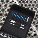 GEDORE Ready to Fix Kit, 43-teilig (TC 666-MK-043), Bit-Satz 1/4'' Bit-/Steckschlüssel-Set mit Knarre und Bit-Schraubendreher