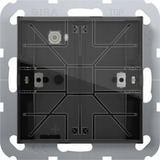 Gira Tastsensor vier Komfort einfach für Gira One und KNX mit Inbetriebnahme-Wippe Retail