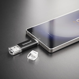 Intenso Twist Line 64 GB, USB-Stick anthrazit/transparent, USB-A 3.2 Gen 1, USB-C 3.2 Gen 1