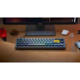 Keychron Q9 Barebone ISO, Gaming-Tastatur grau, Hot-Swap, Aluminiumrahmen, RGB